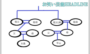 大島美幸と平山あやの家系図